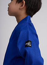 Кімоно для дзюдо дитяче з поясом синє унісекс Ippon Gear Kids Judo Gi Future 2 Blue 335 г/м² (150 см), фото 6