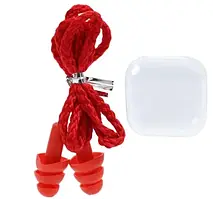 Беруші Infinity Silicone Corded Ear Plug Protector Red багаторазові на шнурку