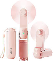 Мини вентилятор Gaiatop FS08 аккумуляторный 2000 мАч складной ручной USB розовый для путешествий