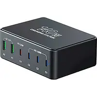 Док-станція Voltronic 4xUSB-C 2xUSB-A 5A Black (V-118HB)