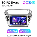 Штатная магнитола Teyes CС3 2k Peugeot 301 For Citroen C-Elysee CElysee (2012 - 2024) (1 Din), фото 4