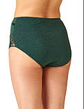 Жіночі трусики з високою талією Key бордовий та темно-зелений 2 шт LPF 224 B22 розмір XL, фото 2