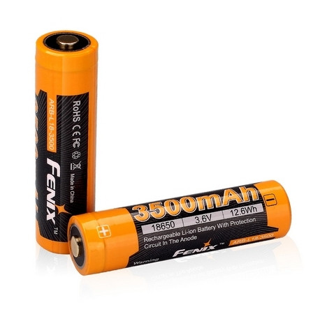 Акумулятор 18650 Li-Ion Fenix 3500mAh 3.6V (Чорно-жовтий)