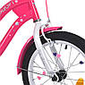 Велосипед дитячий двоколісний сталевий Profi MB 16062-1 16" зріст 100-120 см вік 4 до 7 років Малиновий, фото 8