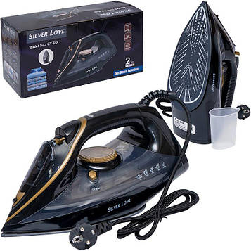 Праска парова з керамічним покриттям нагрівання від 80 до 220 °C, регульований пар резервуар об'ємом 500 мл