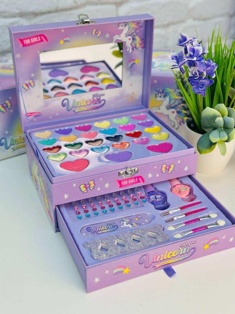 Дитячий Beauty набір косметики у кейсі з дзеркалом 2367