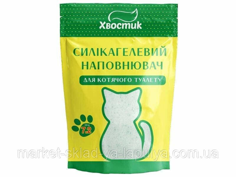 Наповнювач силікагелевий Хвостик 7.2 л дрібний, фото 1