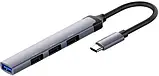 USB-хаб ColorWay USB-C 4-в-1 USB2.0х3/USB3.0 Dark Gray, фото 5