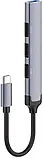 USB-хаб ColorWay USB-C 4-в-1 USB2.0х3/USB3.0 Dark Gray, фото 7