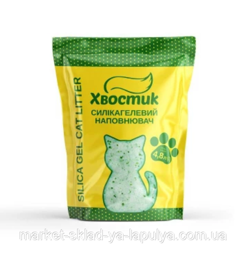 Наповнювач силікагелевий Хвостик 4.8 л дрібний, фото 1