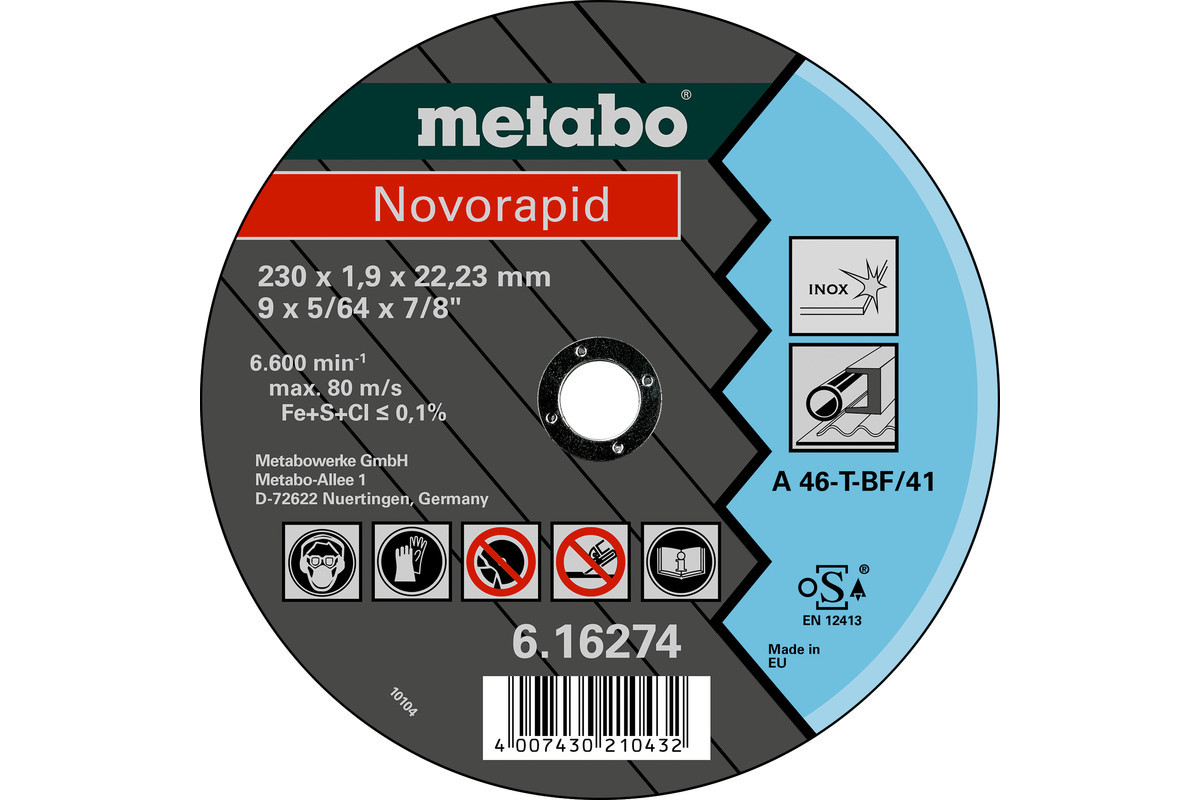 Novorapid 230 x 1,9 x 22,23 Inox, TF 41 (616274000)