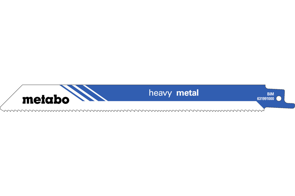 5 пилкових полотен для шабельних пилок «heavy metal», 200 x 1,25 мм (631991000)