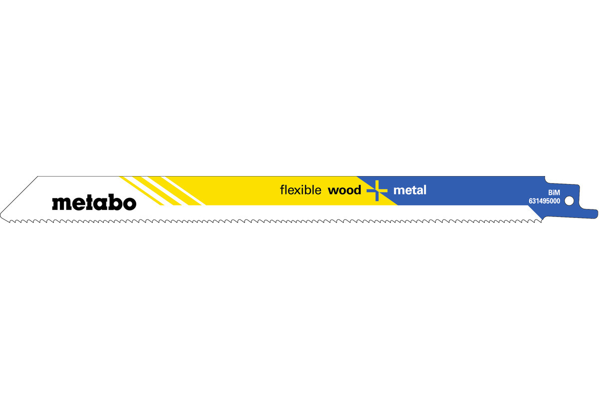 25 пилкових полотен для шабельних пилок «flexible wood + metal», 225 x 0,9 мм (628247000)