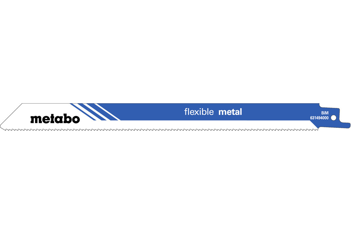2 пилкових полотна для шабельних пилок «flexible metal», 225 x 0,9 мм (631096000)