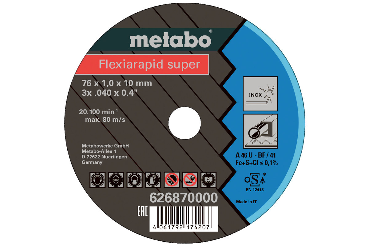 5 Flexiarapid Super 76x1,0x10,0 мм Inox, TF 41 (626870000)