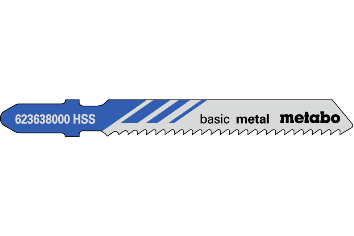 25 пилкових полотен для лобзиків «basic metal», 51/2,0 мм (623618000)