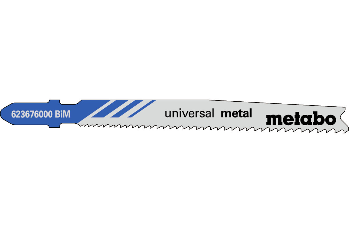 25 пилкових полотен для лобзиків «universal metal», 74 мм/progr. (623620000)