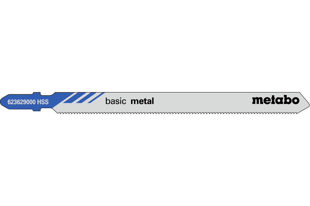 5 пилкових полотен для лобзиків «basic metal», 106/ 1,2 мм (623629000)