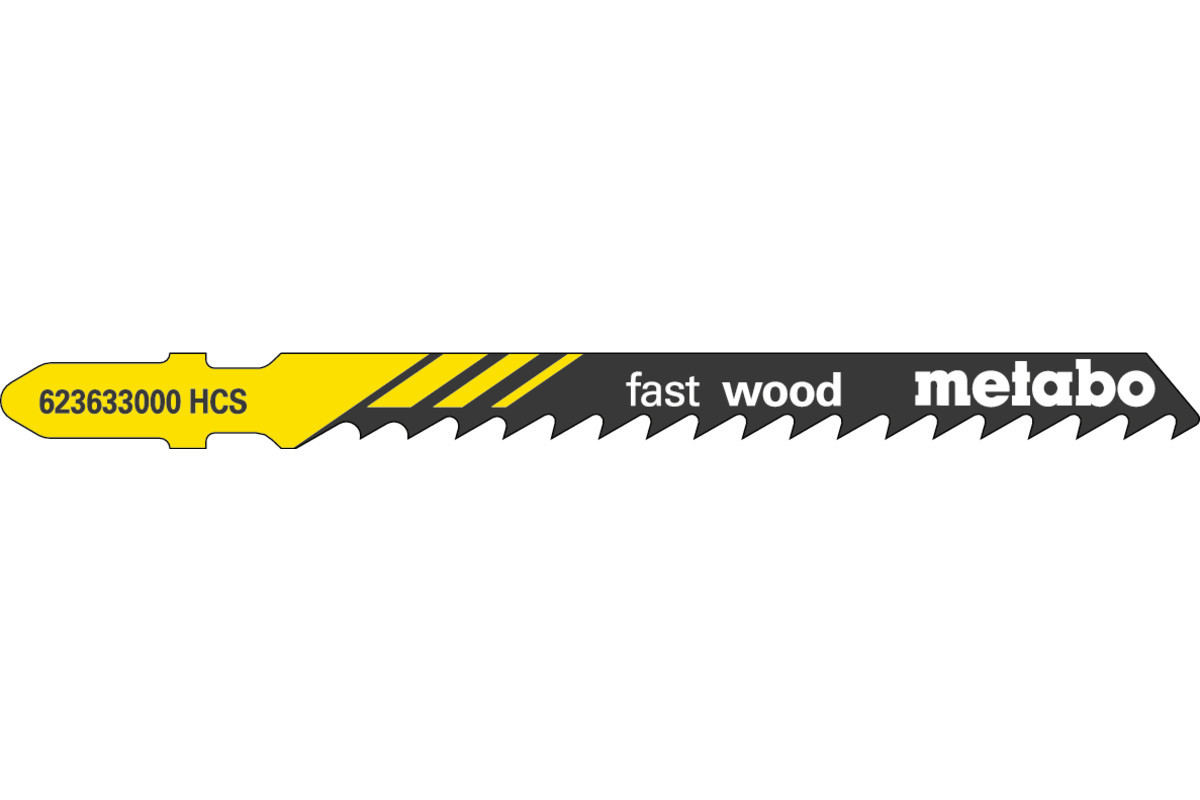 5 пилкових полотен для лобзиків «fast wood», 74/ 4,0 мм (623633000)