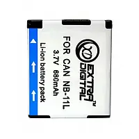 Акумулятор для фотоапарата Extradigital Canon NB-11L Dark Gray 680mAh