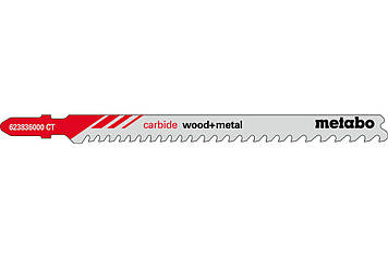 3 пилкових полотна для лобзиків «carbide wood + metal», 108/3,5-5 мм (623836000)