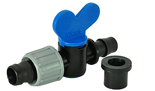 Кран стартовий Eco Irtech із гумкою для крапельної стрічки