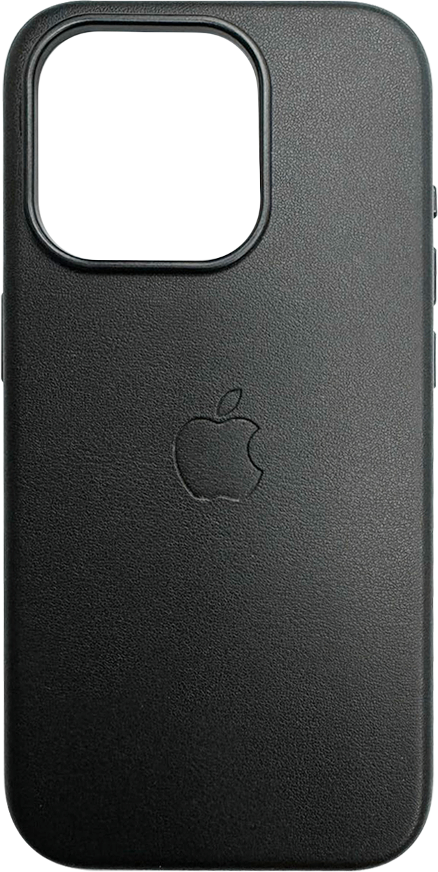 Накладка iPhone 15 Pro black Leather MagSafe