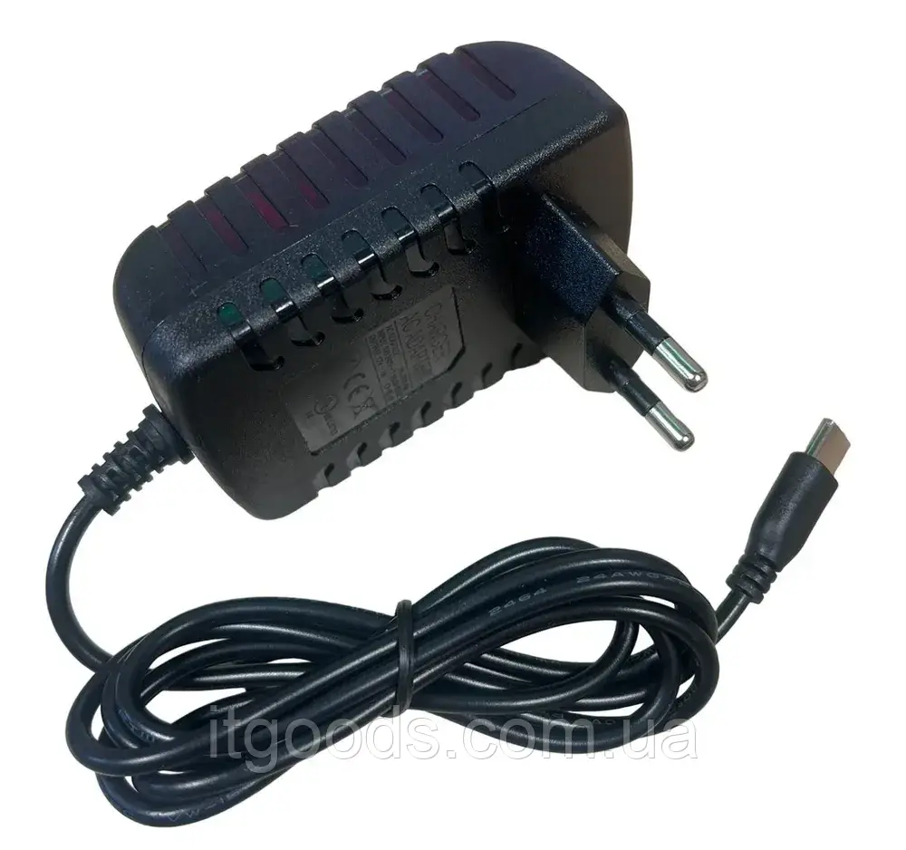 Адаптер (блок) живлення 5V 3A - 4A - 5A max 25W Type-C для колонки JBL Link Portable, планшета Chuwi Hi10, HP x2 1012, Teclast T30