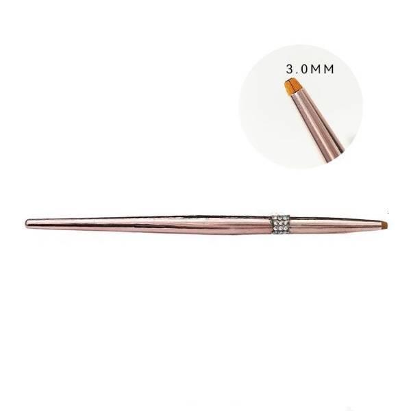 Пензлик ламінатор для брів та вій рожеве золото, фото 1