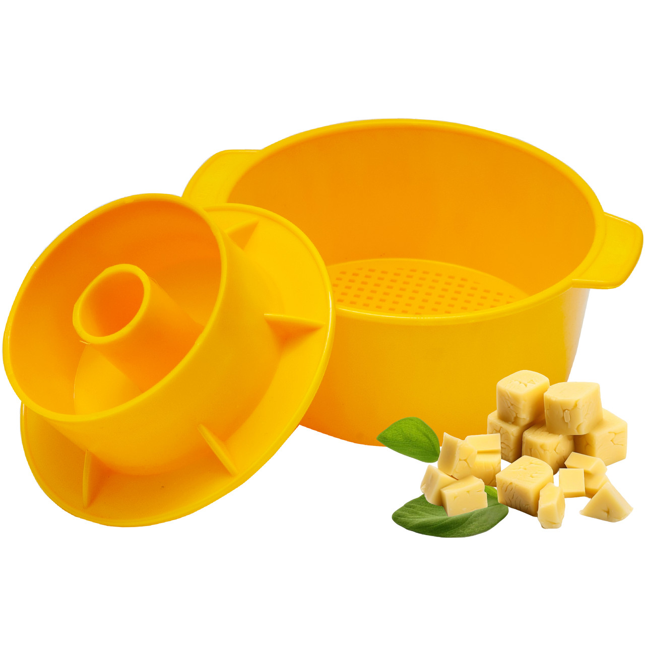 Форма сиру з поршнем 1.2л (жовта)