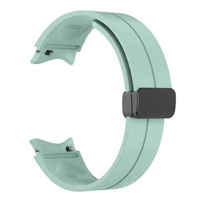 Силікон магнітний ремінець для Samsung Galaxy Watch 7 / 6 / 5 pro / 5 / 4 м'ятний