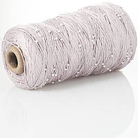 Намистини на Котонi № 859 рожевий тауп + білі намистини (Пряжа нитки для в'язання)