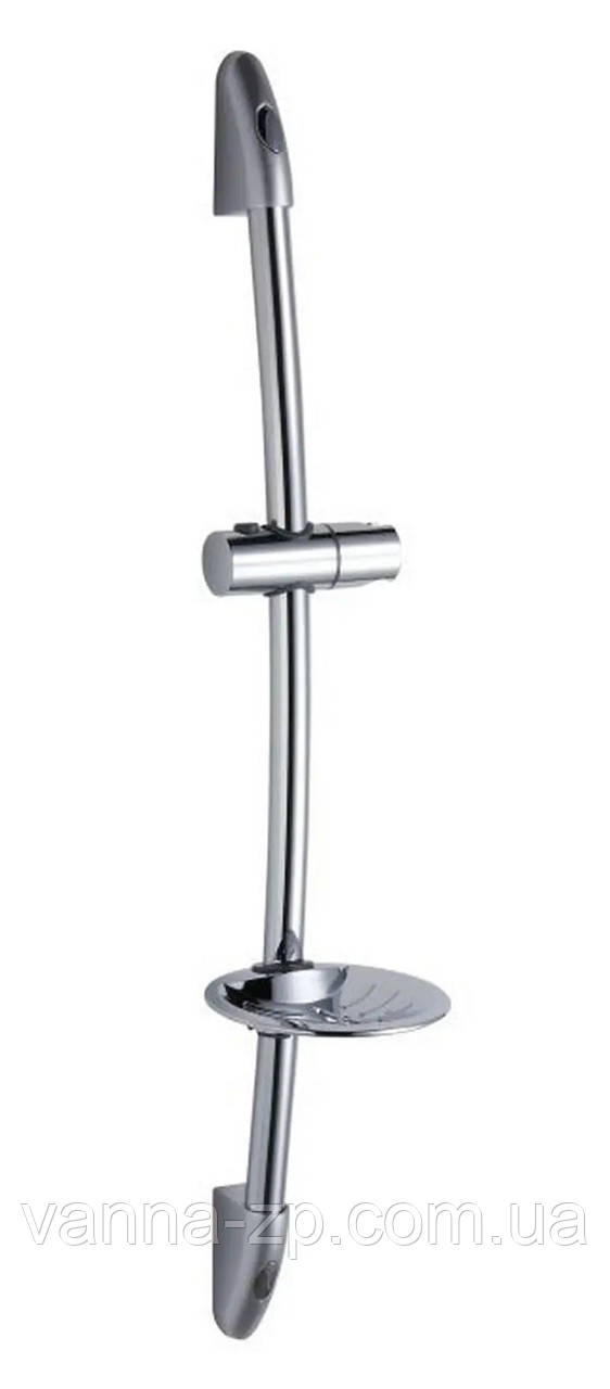 Душова стійка (штанга) з мильницею. Метал.