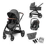 Коляска універсальна 3в1 Maxi-Cosi Zelia S Trio Dark Grey Темно-сіра, фото 10