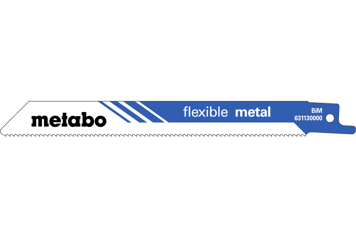 2 пилкових полотна для шабельних пилок «flexible metal», 150 x 0,9 мм (631130000)