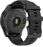 Смарт-годинник Garmin Fenix E 47mm AMOLED Slate Gray Steel with Black Silicone Band (010-03025-03/01), фото 5