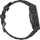 Смарт-годинник Garmin Fenix E 47mm AMOLED Slate Gray Steel with Black Silicone Band (010-03025-03/01), фото 7