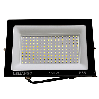 Прожектор LED 150w 6500K IP65 12000LM LEMANSO "Посейдон" чорний/LMP104-150, фото 3