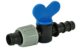 Кран редукційний (перехідний) Eco Irtech з трубки на стрічку крапельного поливу