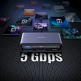 USB-хаб USAMS US-SJ627 Dark Gray 4in1 (SJ627HUB01), фото 5