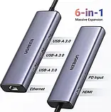 USB-хаб Ugreen Multifunction Adapter (UGR-15598) Space Gray, фото 4