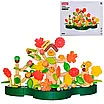 Яскравий легкий пластмасовий конструктор Квітучий кущ 91 елемент Дерево різнокольорові деталі для дітей, фото 8