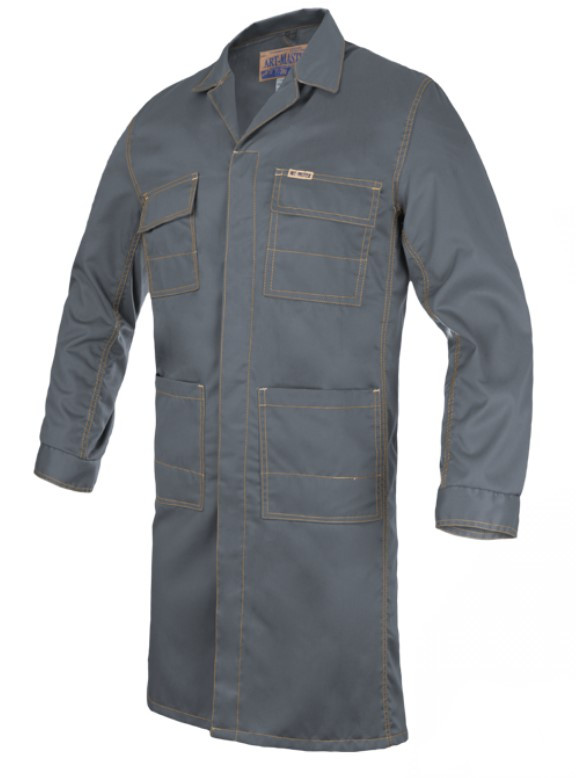 Халат, Халат унісекс, чоловічий Халат, робочий Халат, Халат сірий, сірий Халат для роботи