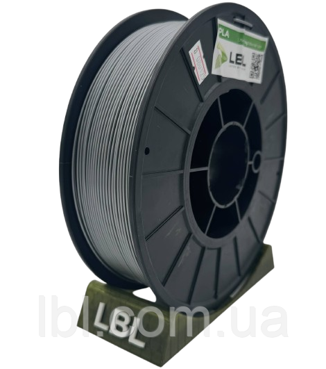 PLA (ПЛА) пластик Срібний для 3D принтера 0.800 кг / 260 м / 1.75 мм