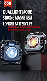 Ліхтар багатофункціональний з функцією Powerbank (5000mAh, 2700-8000K, 1500LM, USB-C, Red LED, Магніт), фото 8