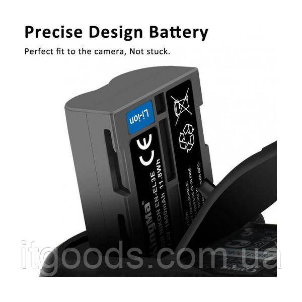 Оригінальний акумулятор KingMa EN-EL3 | EN-EL3E для Nikon D100 D200 D300 D300S D700 D50 D70 D70s D80 D90, фото 1