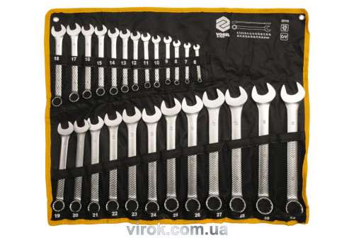 Набір ключів ріжково-накидних VOREL М6-32 мм 25 шт., фото 1