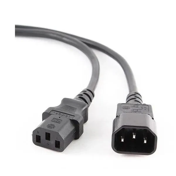 Кабель живлення Cablexpert PC-189 Black 220v, для ПК, монітора, 1,8м, фото 1