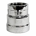 Муфта перехідна Valve J.G. 3/4 х 1 дюйма внутрішнє різьблення латунь хромована, фото 4