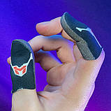 Ігрові напальчники MIX P1 (1 пара 2 шт) для ігор на телефоні смартфоні планшеті срібне волокно pubg + бокс, фото 8